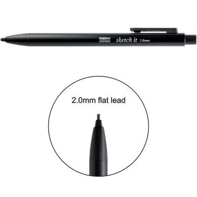 Механічний олівець для рисунку, грифель (форма долото), 2х60 мм, Marvy 752481682533 фото