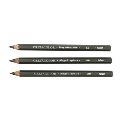 Олівець графітний MegaGraphite, із збільшеним стрижнем 5,5 мм, HB, Cretacolor 4823100196529 фото