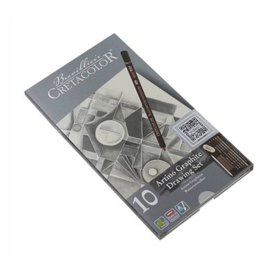 Набір графітних олівців Artino Graphite, 10шт., мет. коробка, Cretacolor 9002592400214 фото