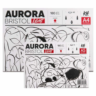 Склейка для рисунку Lanscape (Bristol), А5, 180 г/м2, 40 л, білий, 100% целюлоза, Aurora 4743346456914 фото