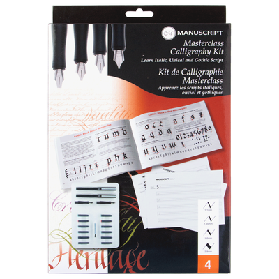 Набір для каліграфії, Masterclass Set (2 ручки, 4 пера, 12 картриджів, конвертер), Manuscript 5020180161051 фото