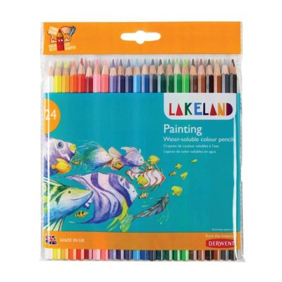 Набір акварельних олівців Lakeland Painting, 24 кол., в блістері, Derwent 5010255793942 фото