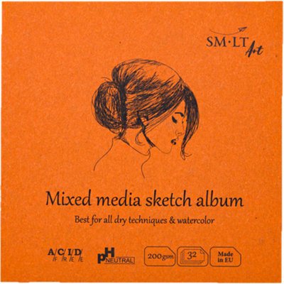 Альбом AUTHENTIC (mixed media) Layflat 14*14см, 200г/м2, 32л, SMILTAINIS 4770644588900 фото