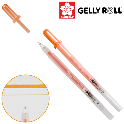 Ручка гелева, GLAZE 3D-ROLLER, Оранжевий, Sakura 084511383883 фото