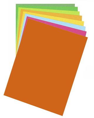 Папір для дизайну Fotokarton B2 (50*70см) №41 Світло-оранжевий, 300г/м2, Folia 4823064949087 фото