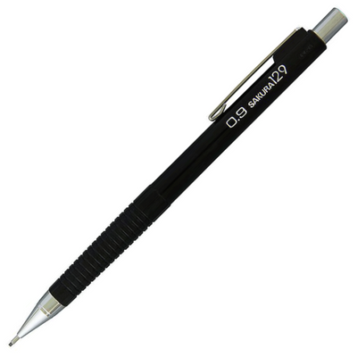 Механічний олівець для креслення та рисунку XS129, 0,9 мм, Чорний, Sakura 084511316300 фото