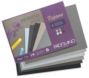 Cклейка для пастелі Tiziano A4 (21*29,7см), 160г/м2, 30л, Холодні кольори, Fabriano 8001348156895 фото