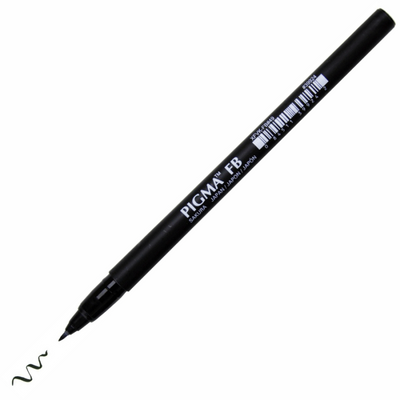 Лінер-ручка PIGMA PEN Brush FB, Чорний, Sakura 084511399242 фото