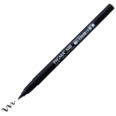 Лінер-ручка PIGMA PEN Brush MB, Чорний, Sakura 084511399235 фото