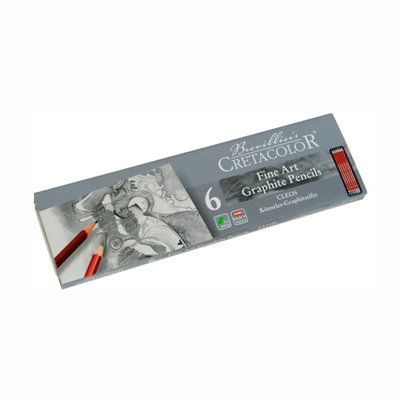 Набір графітних олівців Cleos 6шт., мет. коробка, Cretacolor 9002592160255 фото