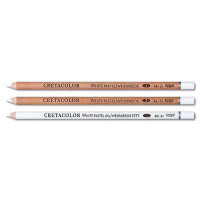 Набір олівців для рисунку, Білий м’який, 3 шт., Cretacolor 9014400201609 фото