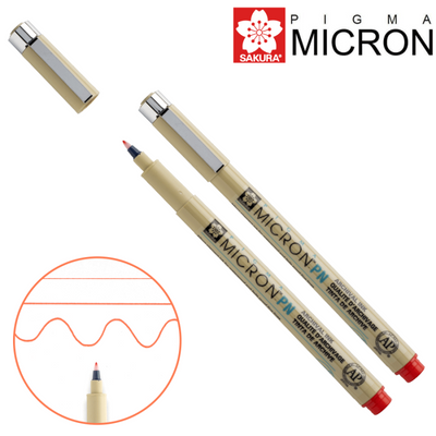 Ручка PIGMA MICRON PN Червоний (0.4-0.5мм), Sakura 084511307162 фото