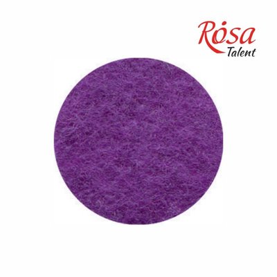 Фетр листковий (поліестер), 21,5х28 см, Фіолетовий темний, 180г/м2, ROSA Talent 4823064953695 фото