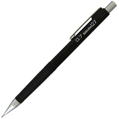 Механічний олівець для креслення та рисунку XS127, 0,7 мм, Чорний, Sakura 084511316270 фото