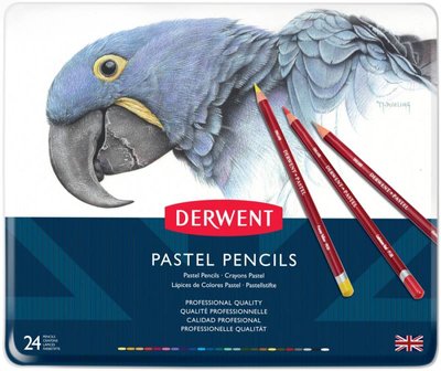 Набір пастельних олівців Pastel, 24шт., мет. коробка, Derwent 5010255801333 фото