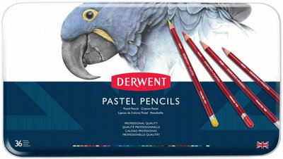 Набір пастельних олівців Pastel, 36шт., мет. коробка, Derwent 5028252098236 фото